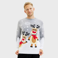 Christmas Crew Neck Digital Print Long Sleeve Hoodie Unisex
