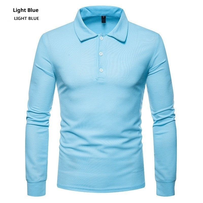 Men's Color Lapel Slim Fit Casual Long Sleeve