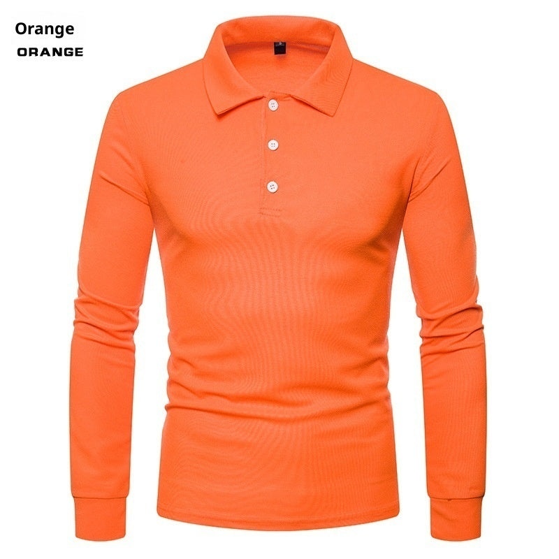 Men's Color Lapel Slim Fit Casual Long Sleeve