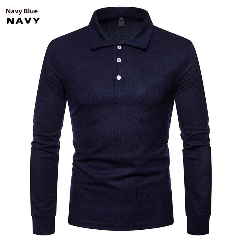 Men's Color Lapel Slim Fit Casual Long Sleeve