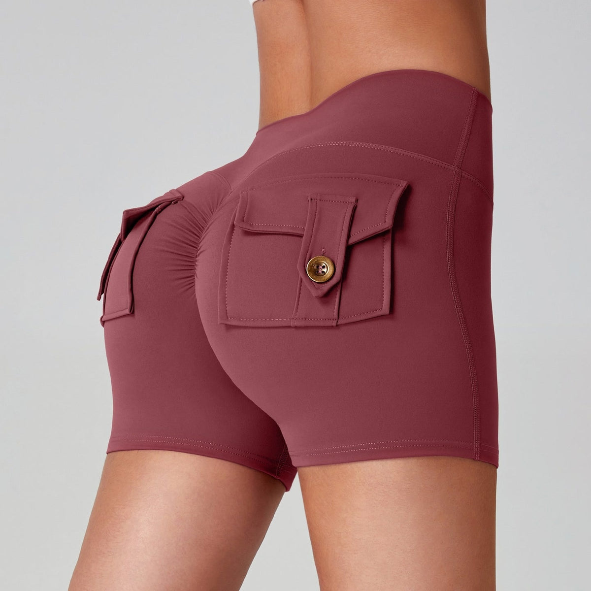 Sports Fitness Workwear Pocket Training Peach Quick-dry Butt-lifting Yoga Pants