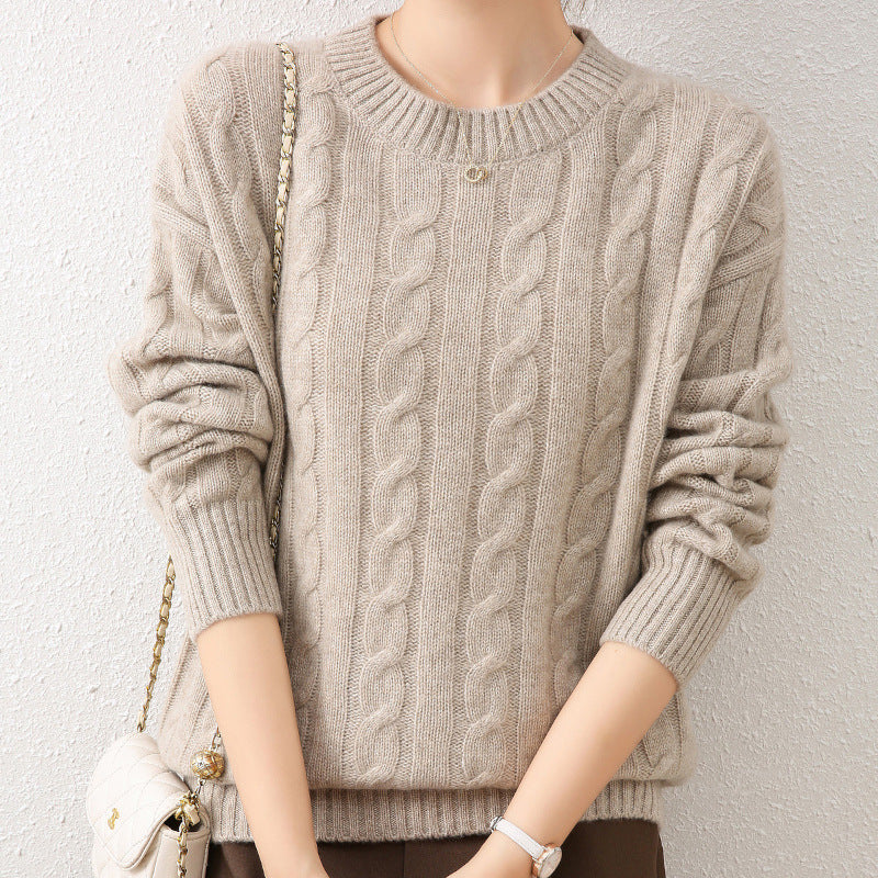 Cashmere Sweater Loose Oversized Knit Bottoming Shirt