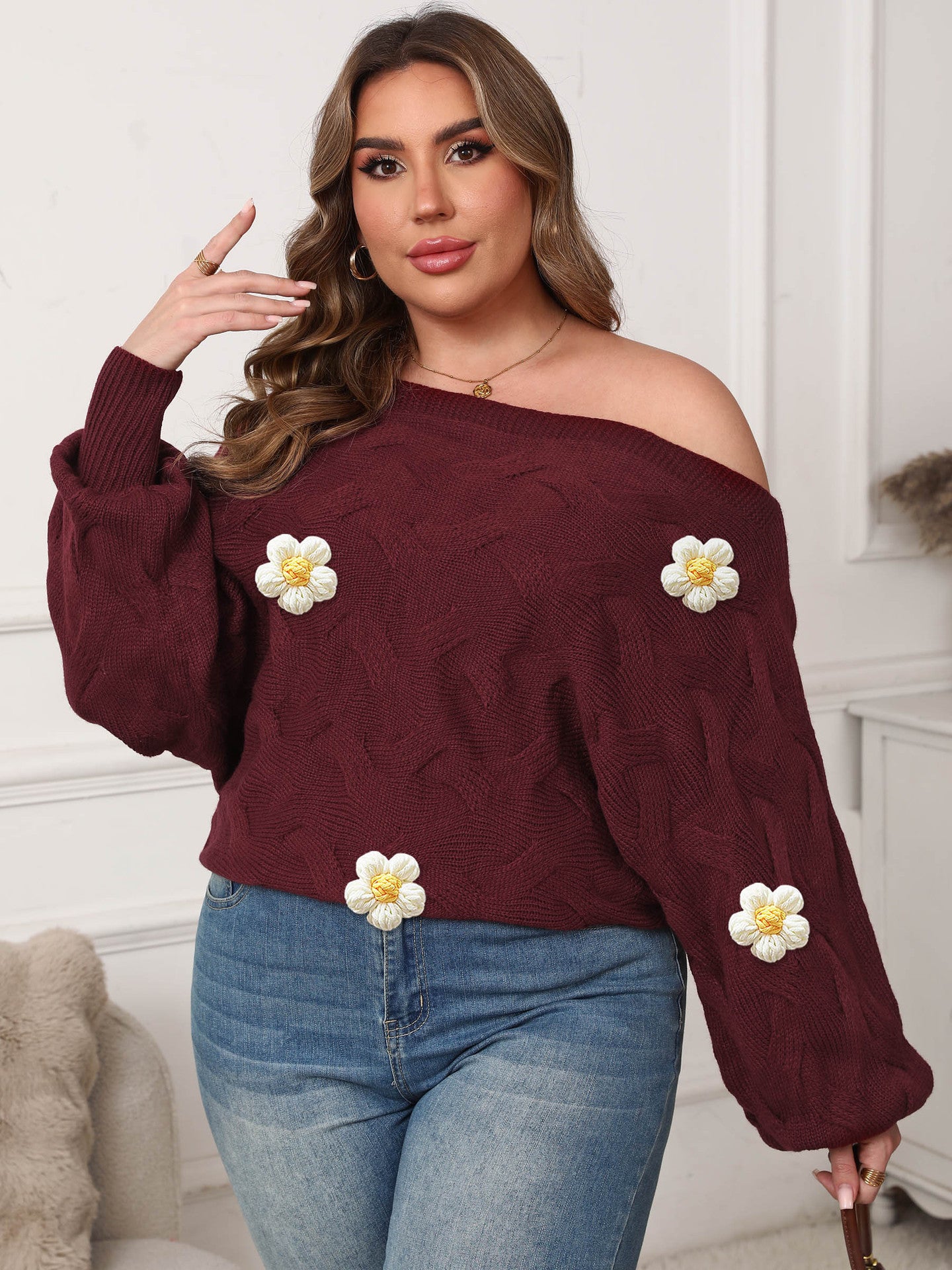 Batwing Sleeve Loose Pullover Female Female