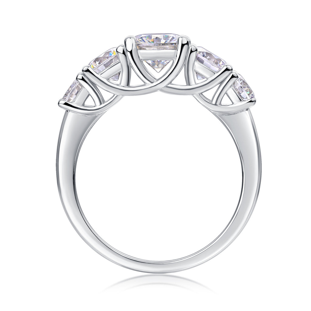 Luxury Fashion Diamond Rings Lots Of Moissanite Silver Rings