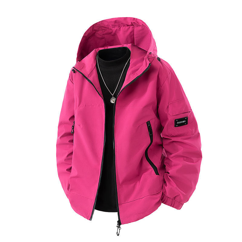 Brand Loose Cargo Windproof Jacket front view