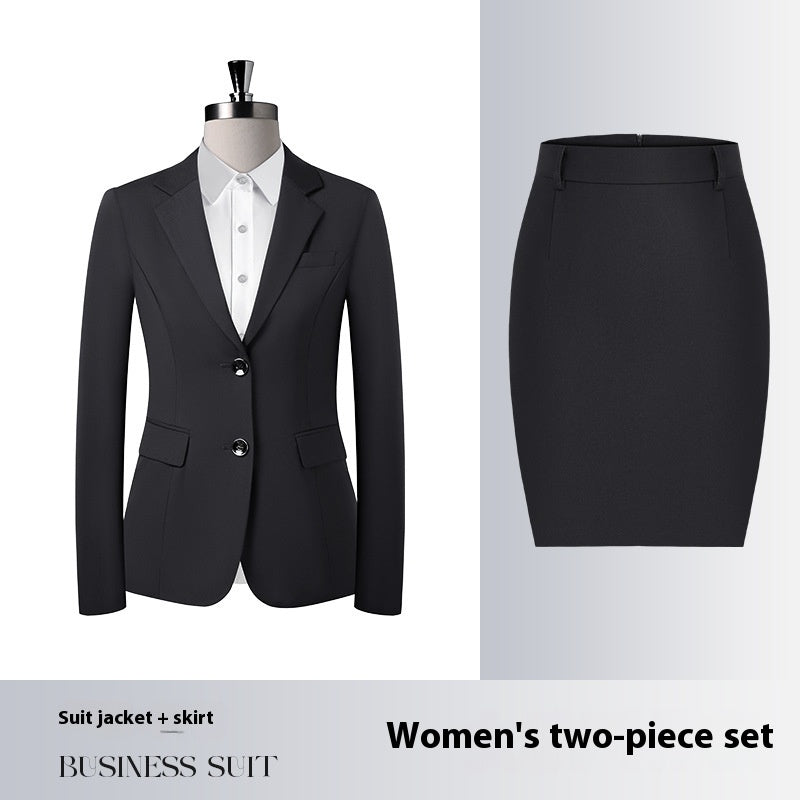 Men's And Women's Same Work Clothes Suit front view