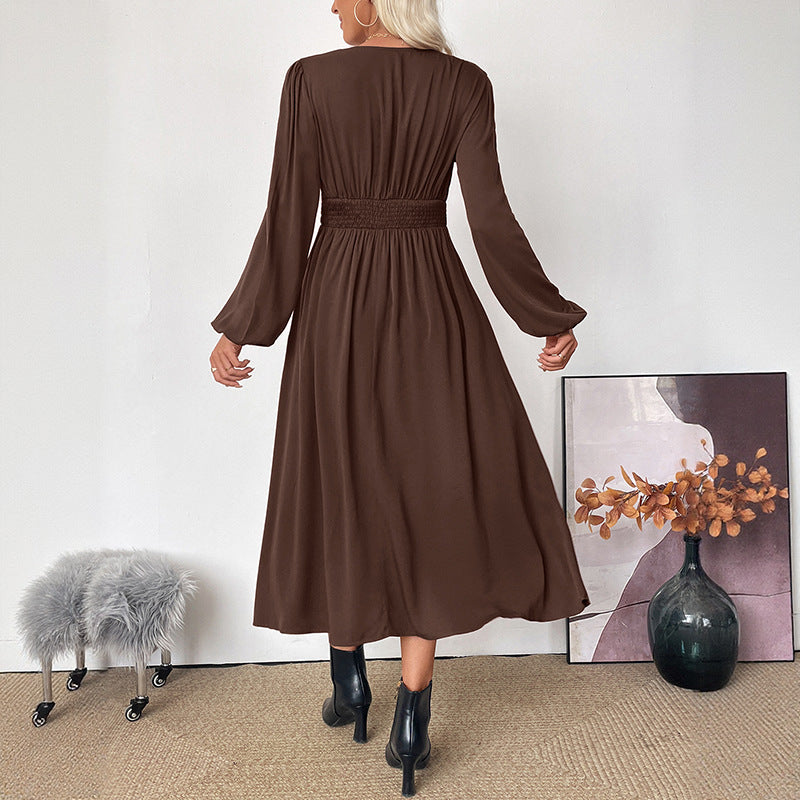 Autumn New Elegant Retro Style Skirt Waist-tight