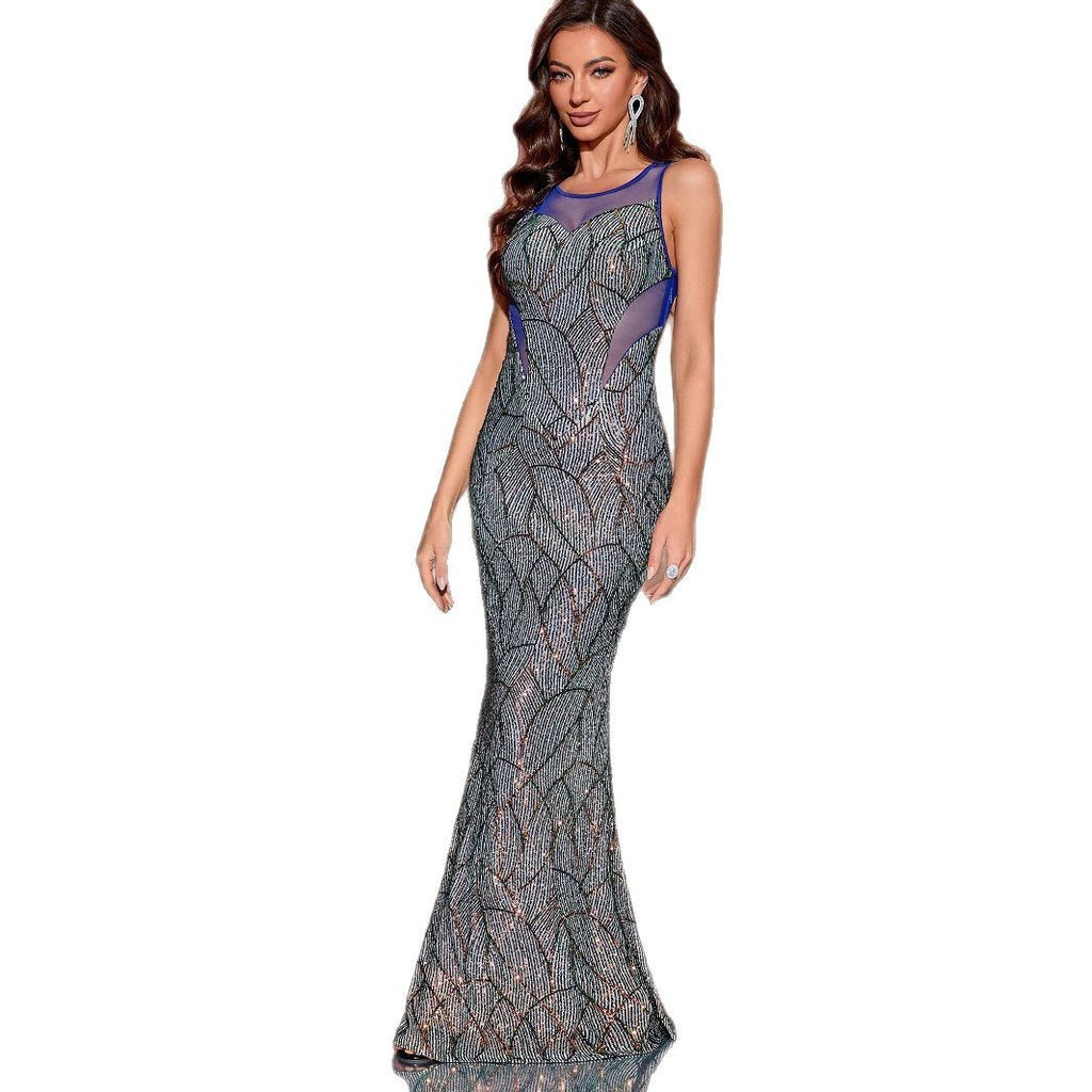 Banquet Party Fishtail Dress Bright