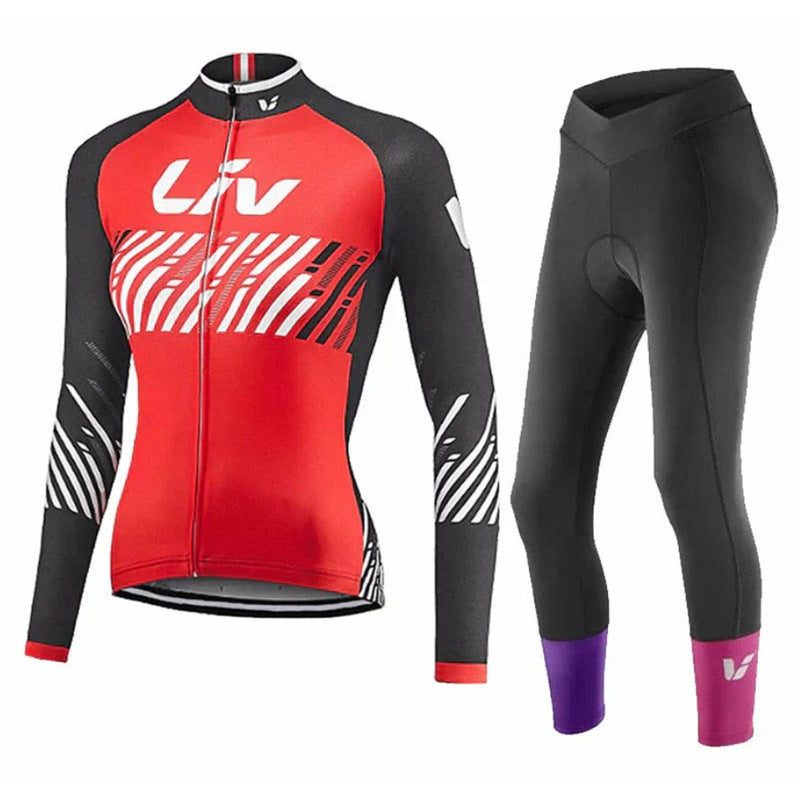 Autumn Long Sleeve Thin Mountain Bike Cycling Clothes Suit