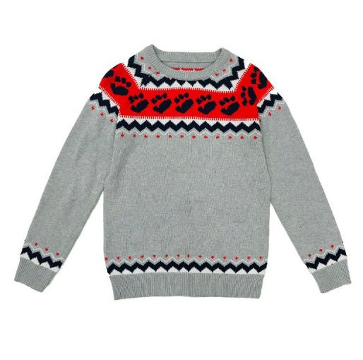 Women's Fashion Round Neck Multicolor Loose Leisure Pullover Knitwear Sweater