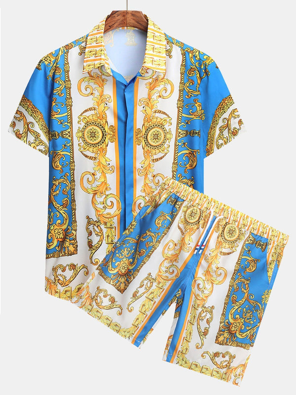 Men's 3D Digital Printing Fashion Shirt back view