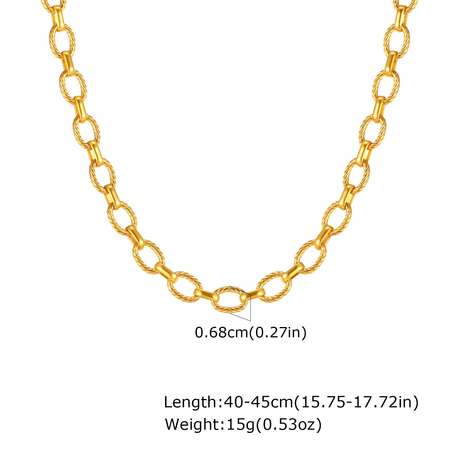Snake Bones Chain Mesh Twist Necklace