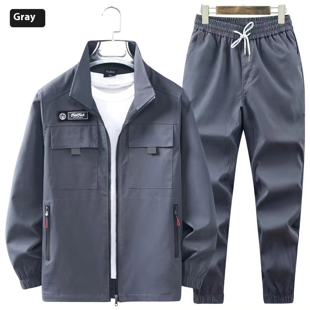 Workwear Men's Elastic Outdoor Leisure Suit Workwear front view