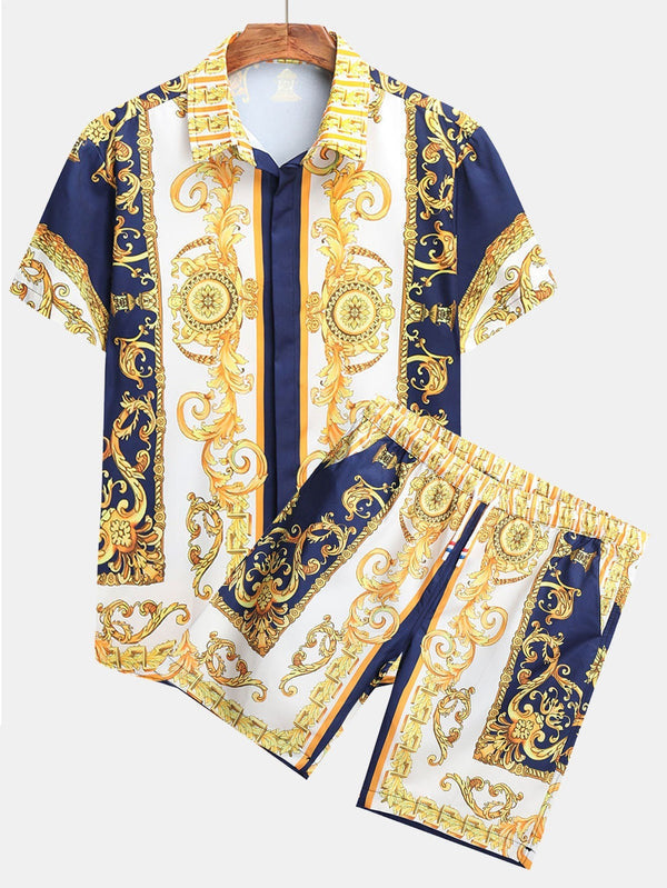Men's 3D Digital Printing Fashion Shirt back view