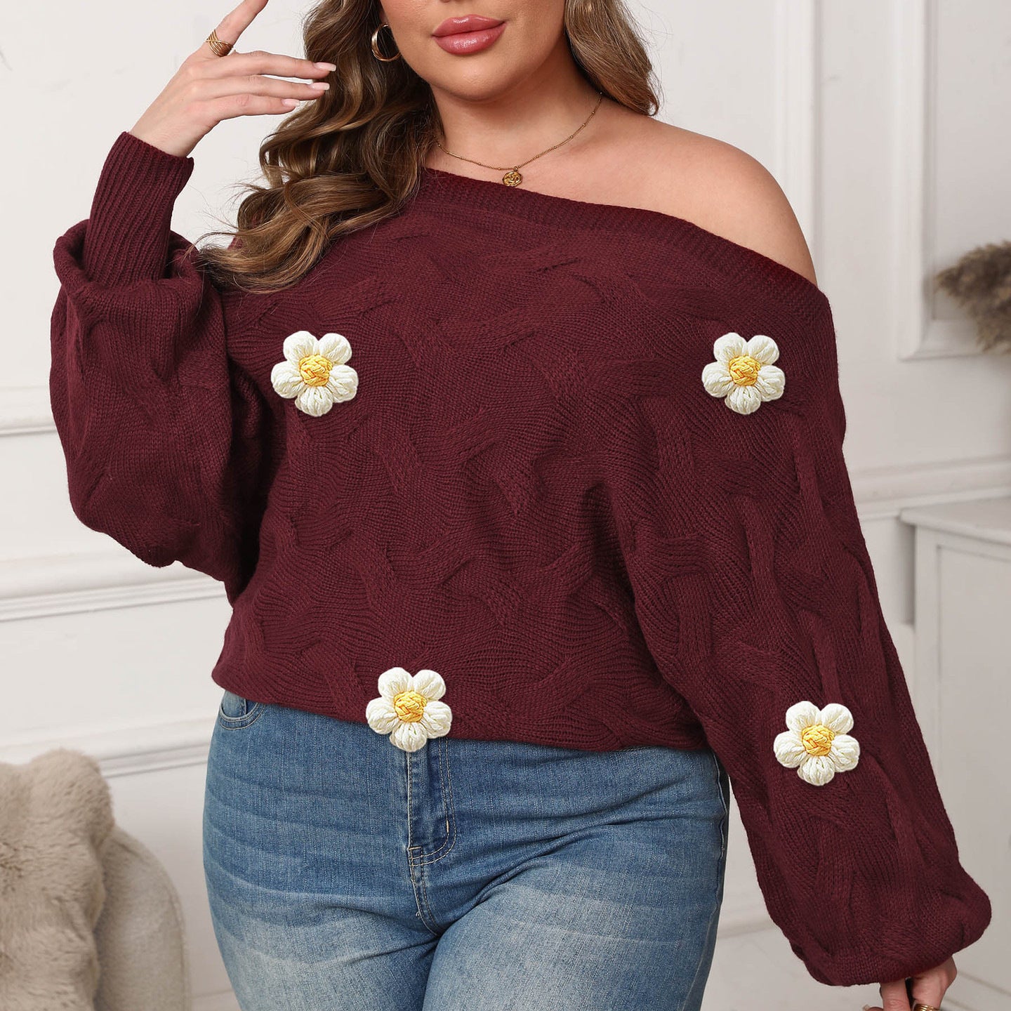 Batwing Sleeve Loose Pullover Female Female