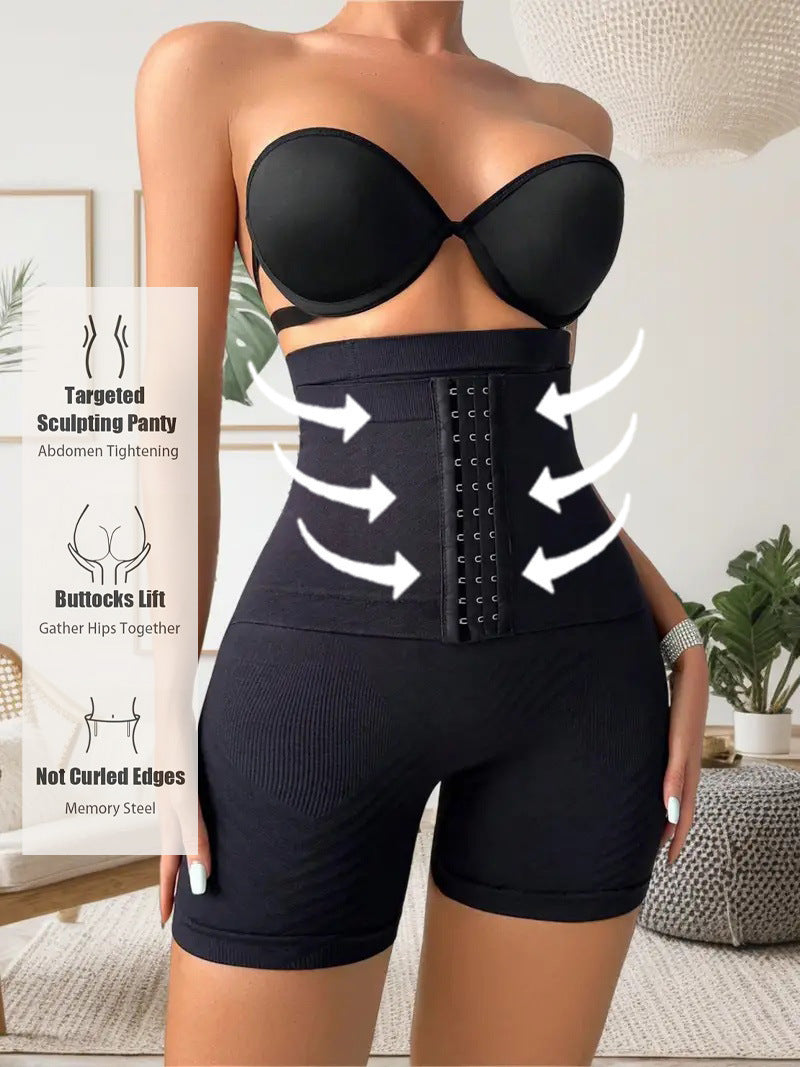 Women's Hip Raise Shaping Pants With Breasted Body Shaping
