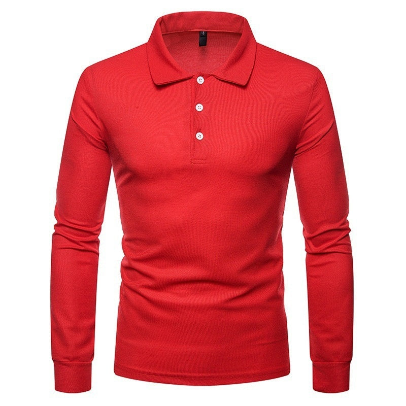 Men's Color Lapel Slim Fit Casual Long Sleeve