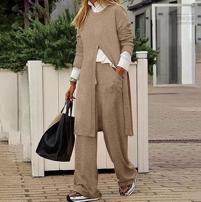 Autumn And Winter Leisure Two-piece Set For Women