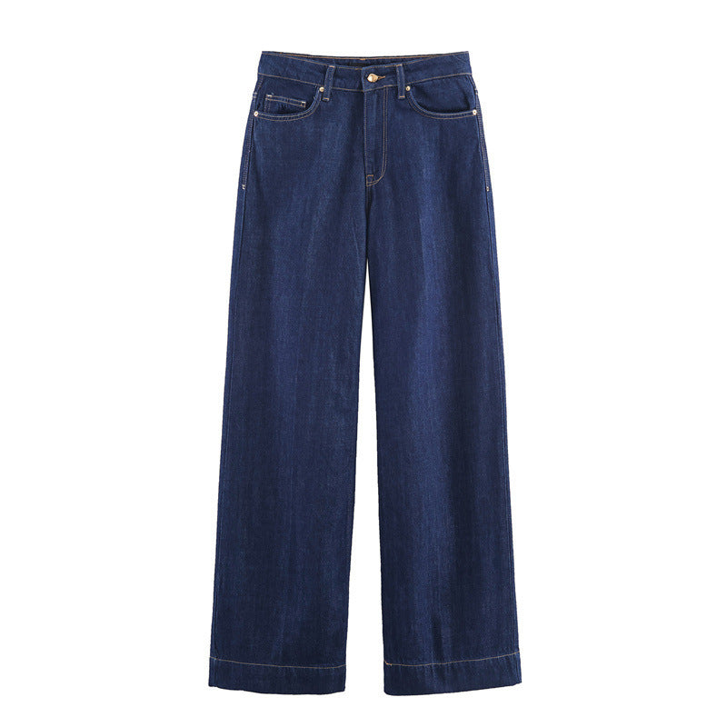 Autumn Denim Layered Decorative Shirt And Pants