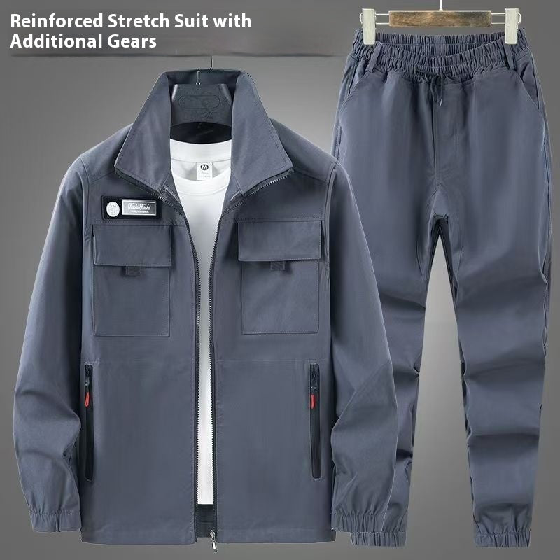 Workwear Men's Elastic Outdoor Leisure Suit Workwear front view