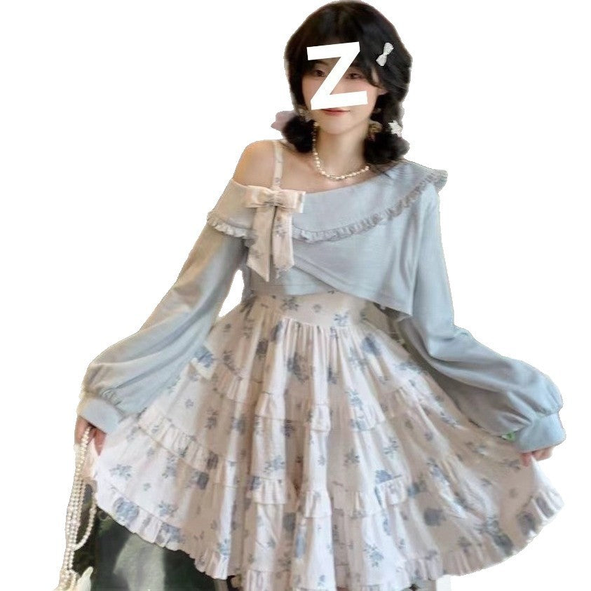 Autumn And Winter Lolita Dresses College Style Floral