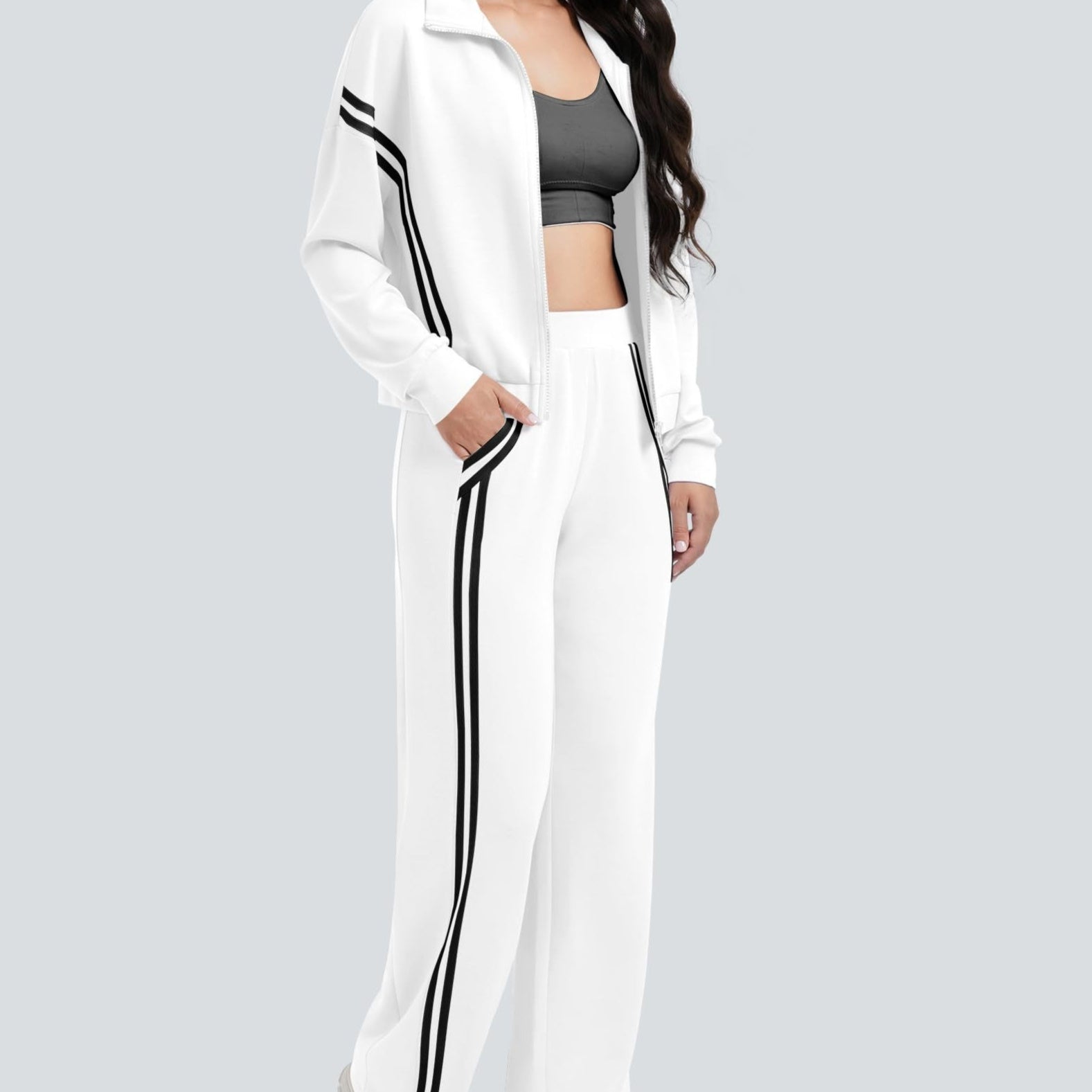 Autumn Suit Women's Side Double Strip