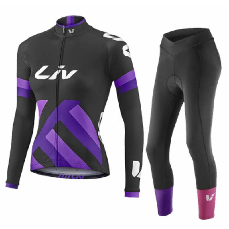 Autumn Long Sleeve Thin Mountain Bike Cycling Clothes Suit