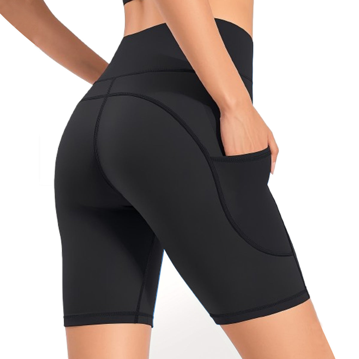 Seamless Yoga Shorts Set for Women - High-Waist & Breathable