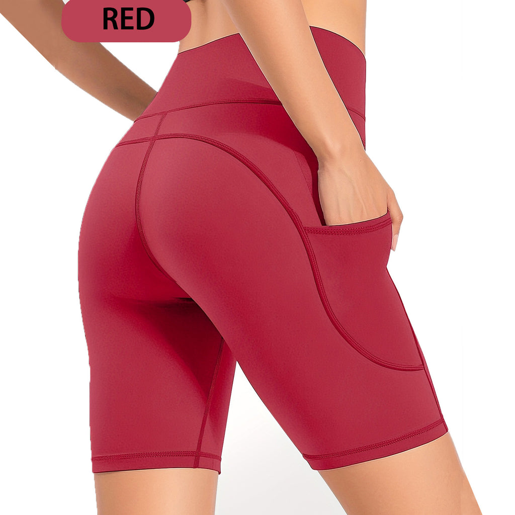 Seamless Yoga Shorts Set for Women - High-Waist & Breathable