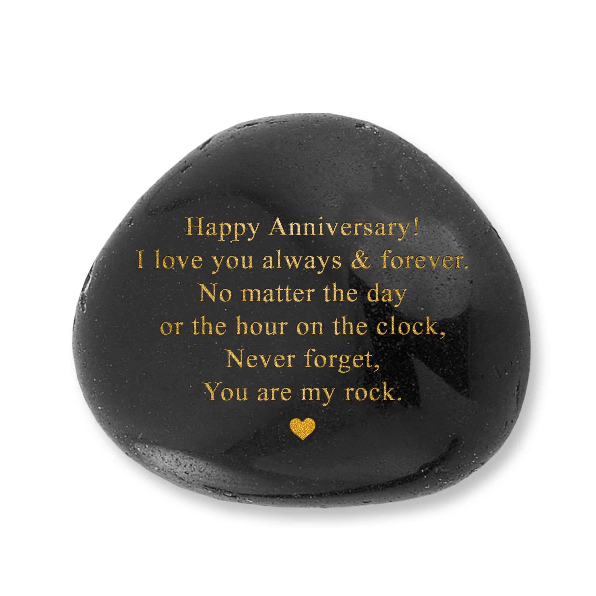 Happy Anniversary Decorative Stones Rock - Heartwarming You are My Rock Wedding Presents, Inspiring Anniversaries Keepsake for Her, Decorative Accessories Anniversary Present for Him