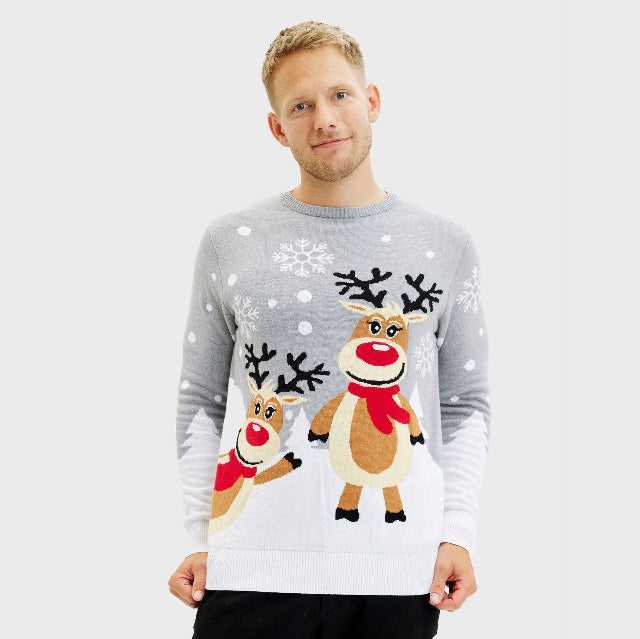 Unisex Christmas Digital Print Crew Neck Long Sleeve Hoodie