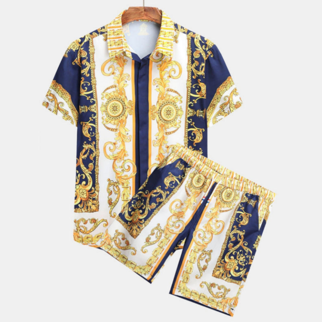 Men's 3D Digital Printing Fashion Shirt back view