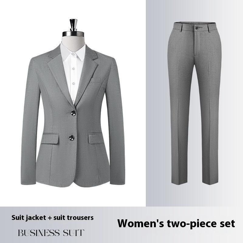 Men's And Women's Same Work Clothes Suit front view