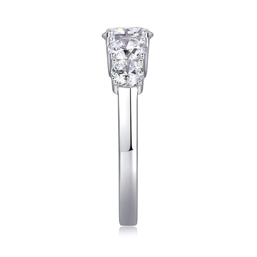 Luxury Fashion Diamond Rings Lots Of Moissanite Silver Rings