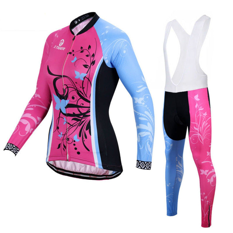 Autumn Long Sleeve Thin Mountain Bike Cycling Clothes Suit