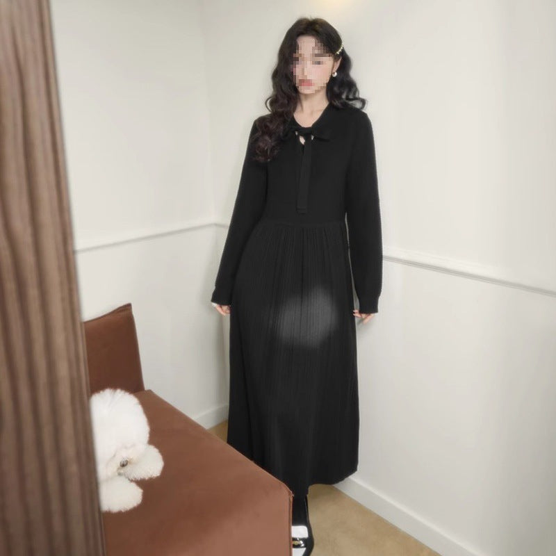 Autumn And Winter Long Sleeves Knitted Sweater Dress