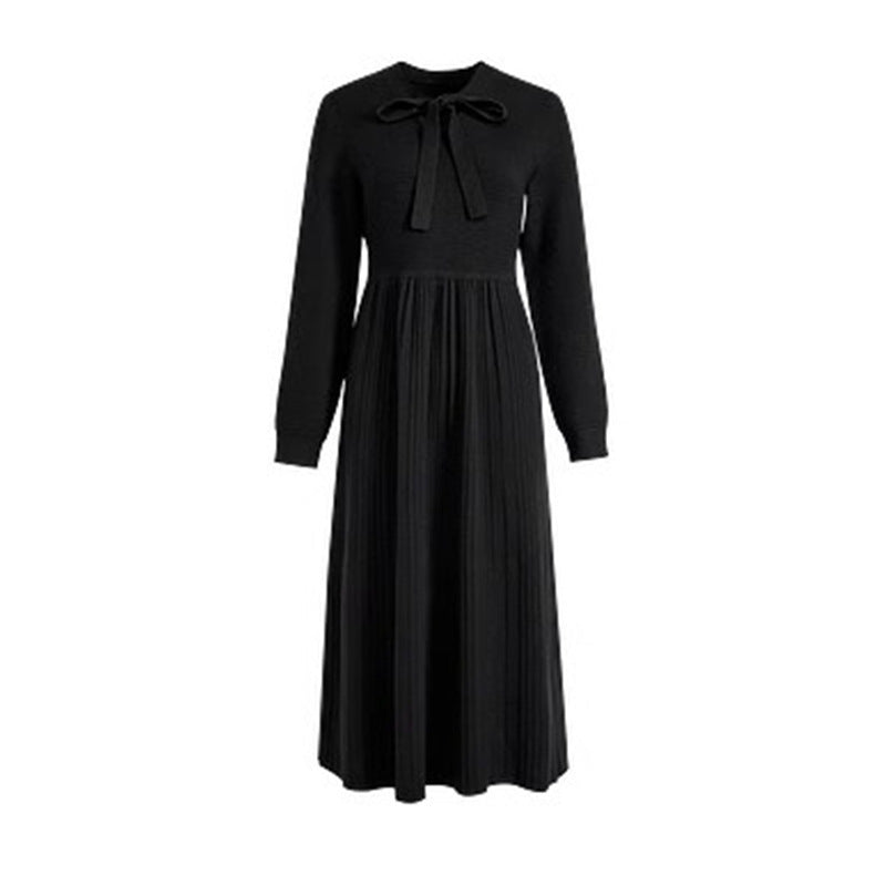 Autumn And Winter Long Sleeves Knitted Sweater Dress