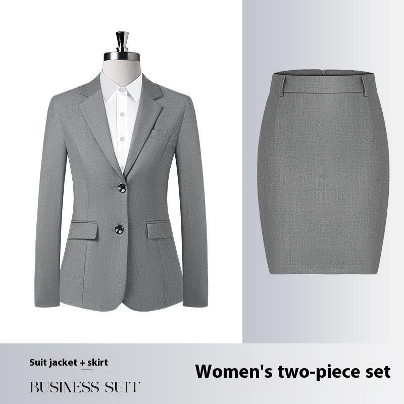 Men's And Women's Same Work Clothes Suit front view