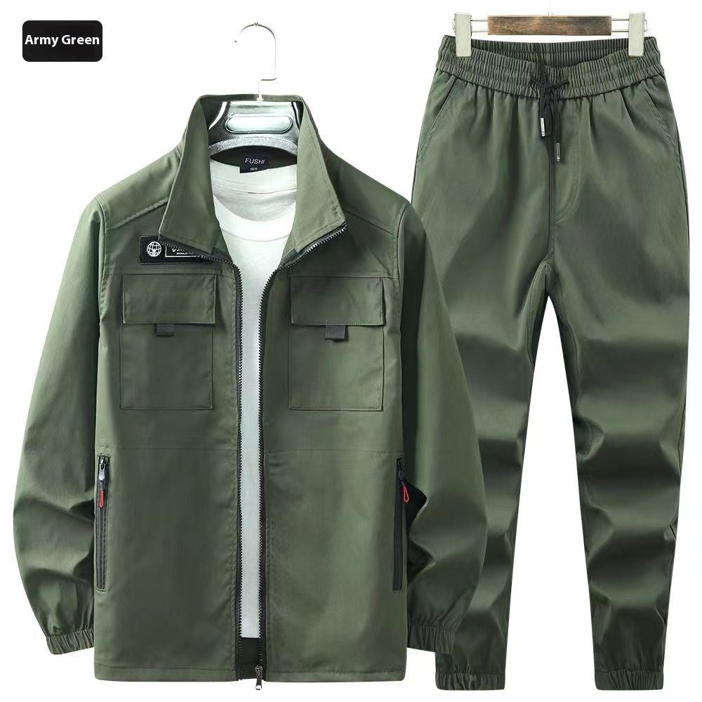 Workwear Men's Elastic Outdoor Leisure Suit Workwear front view