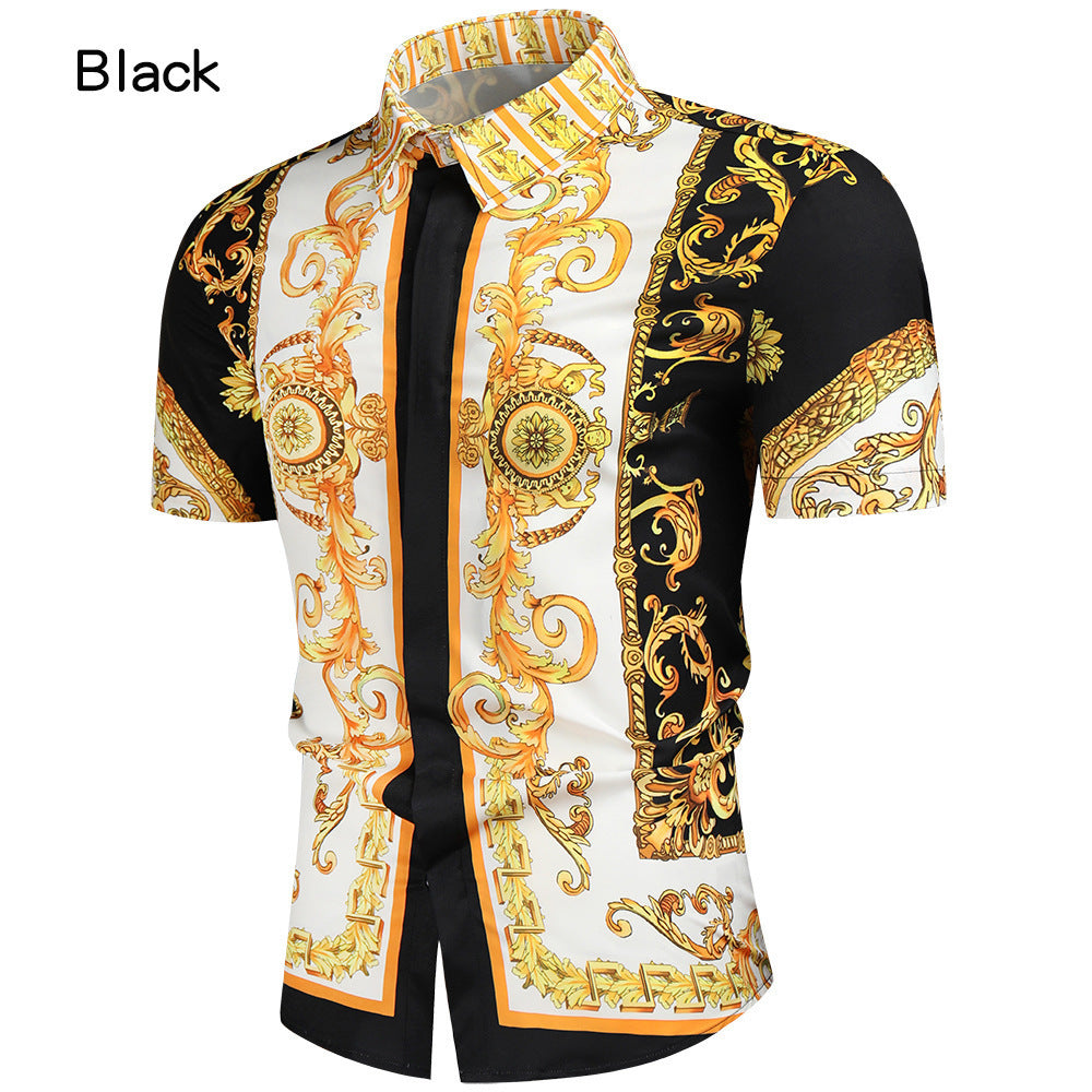 Men's 3D Digital Printing Fashion Shirt back view