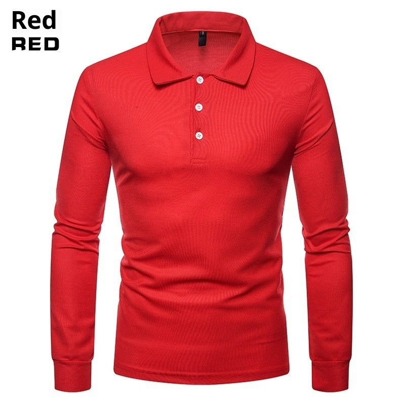 Men's Color Lapel Slim Fit Casual Long Sleeve