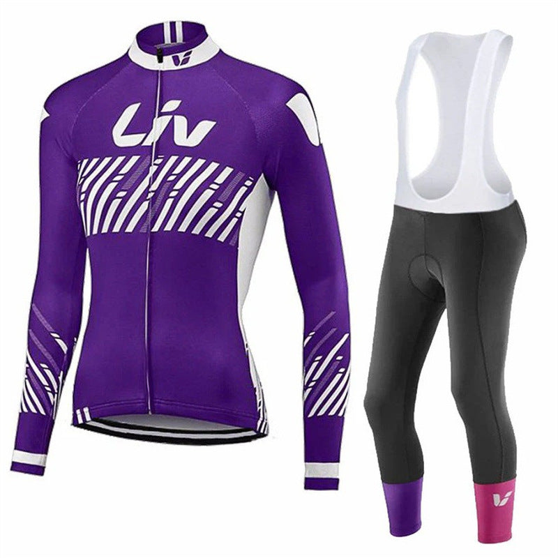 Autumn Long Sleeve Thin Mountain Bike Cycling Clothes Suit