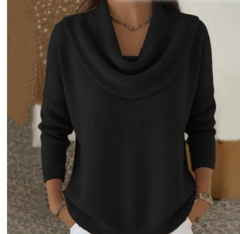 Autumn And Winter New Solid Color Long-sleeved Sweater