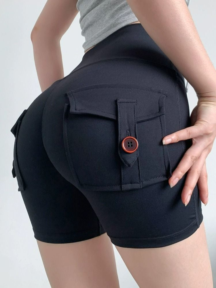 Workwear Peach Butt Lifting Fitness Shorts