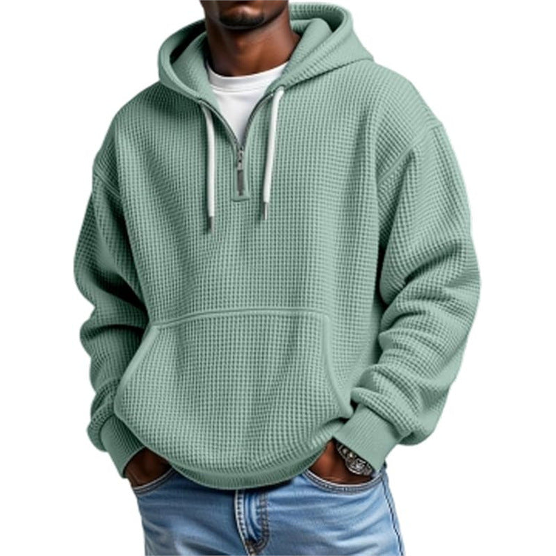 3D Printed Men's Double Hood Zipper Hooded Sweater