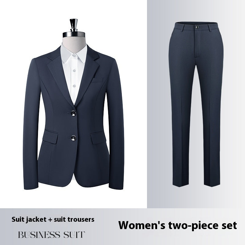 Men's And Women's Same Work Clothes Suit front view