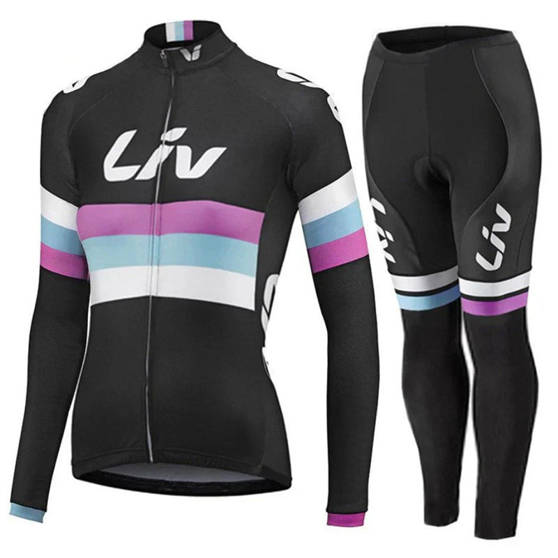 Autumn Long Sleeve Thin Mountain Bike Cycling Clothes Suit