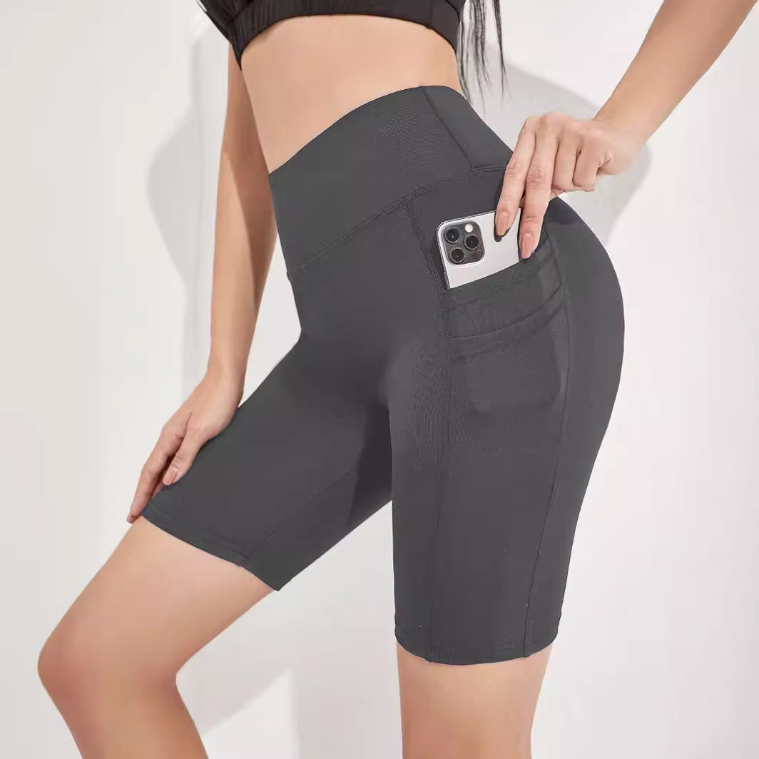 Women's Plus Size Yoga Sports Side Phone Pocket Leggings