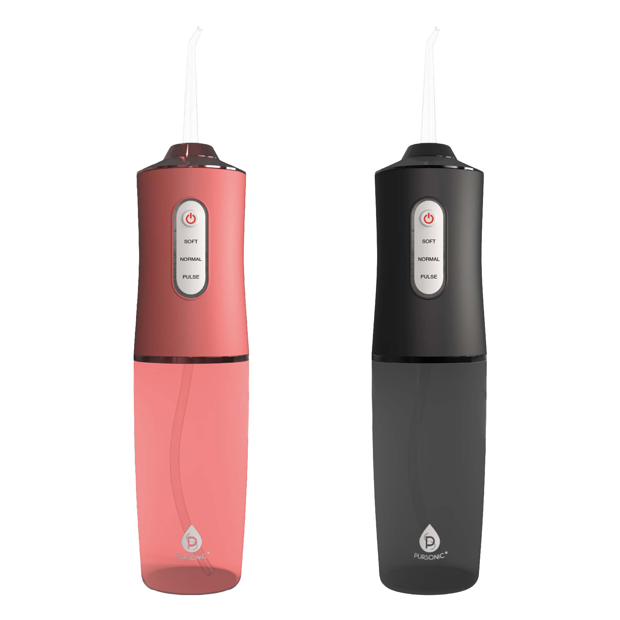 Him’s and Her’s – Pursonic USB Rechargeable Water Flossers (Black & Pink)-0