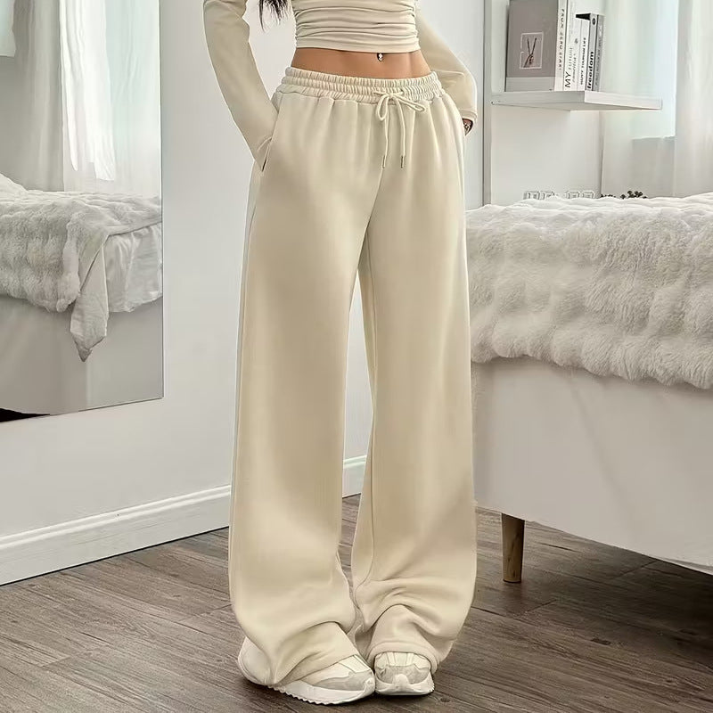 European And American Women's New Long Sleeve Solid Color Vest Pants Suit